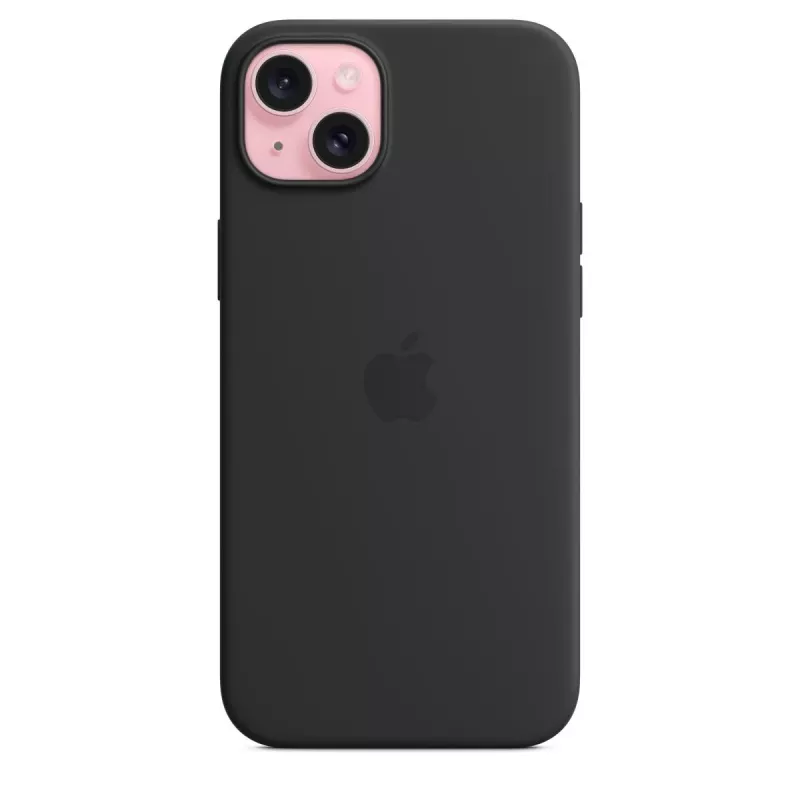 Capa Apple iPhone 15 Plus Silicone Case com MagSafe preta