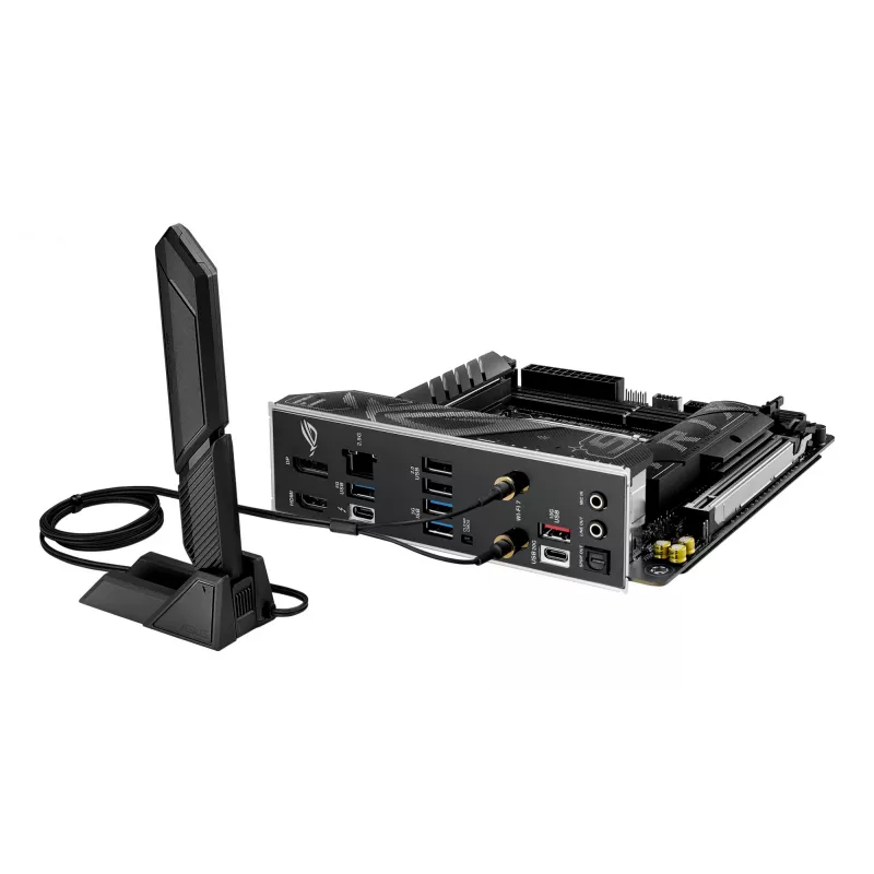 Motherboard ASUS ROG STRIX B860-I GAMING WIFI — Intel B860, LGA 1851, mini ITX, 2× DDR5 DIMM (até 128 GB), Wi‑Fi 7, 2.5Gb LAN