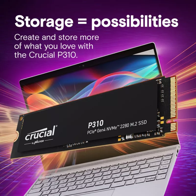 SSD MICRON / CRUCIAL - Crucial P310 - 1 TB - PCIe Gen4 x4 - M.2 2280