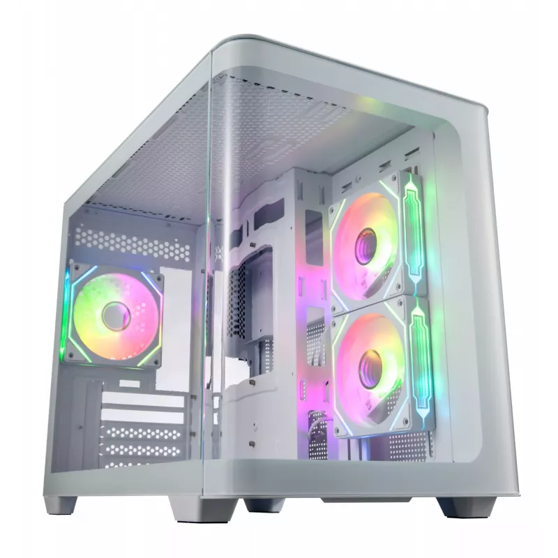 Caixa FSP S380-WA Mini Tower mITX, mATX Branco ARGB