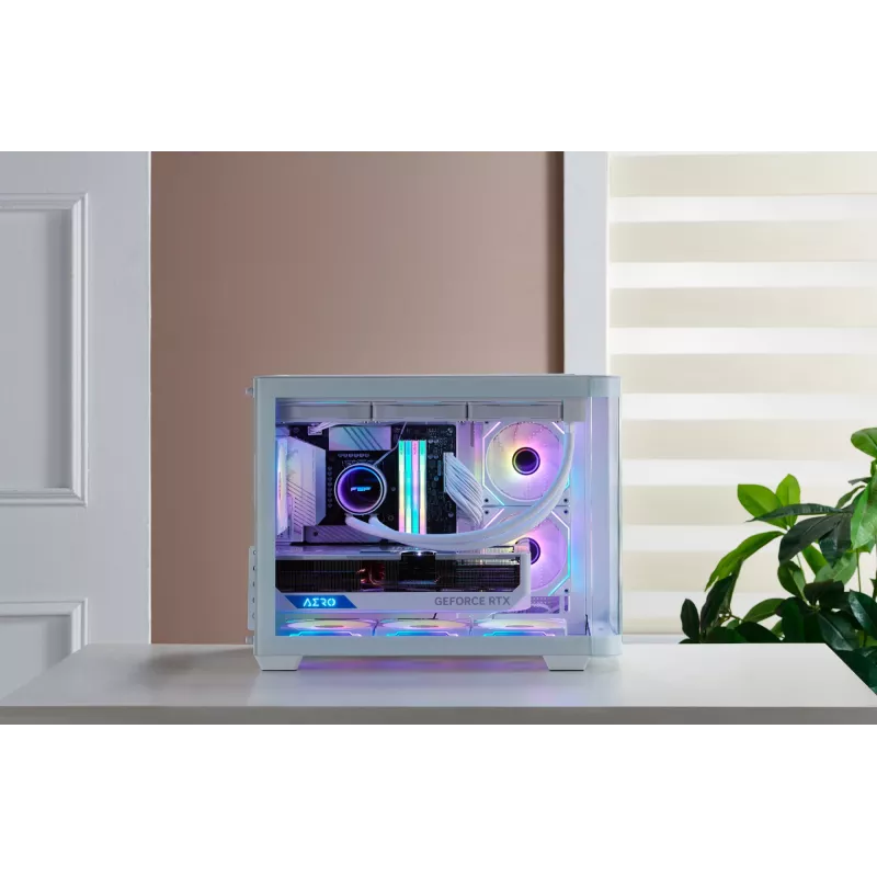 Caixa FSP S380-WA Mini Tower mITX, mATX Branco ARGB