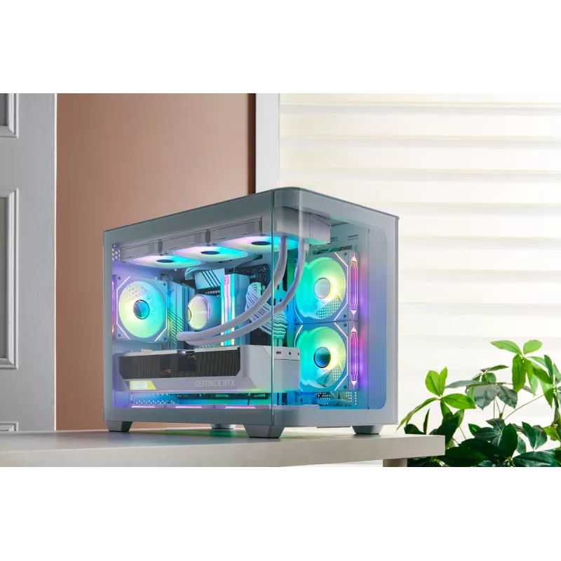 Caixa FSP S380-WA Mini Tower mITX, mATX Branco ARGB