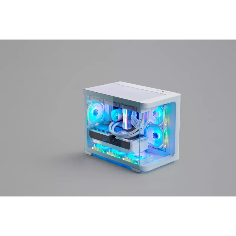 Caixa FSP S380-WA Mini Tower mITX, mATX Branco ARGB