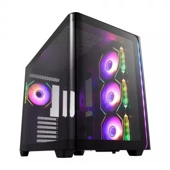 Caixa FSP M580-BA Midi Tower mITX, mATX Preto ARGB