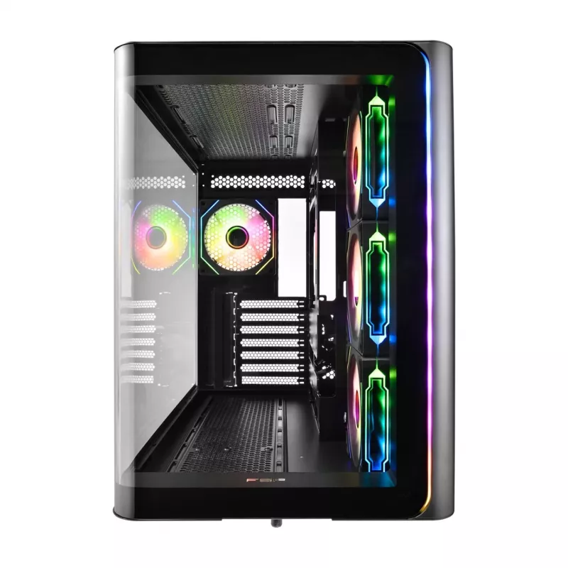 Caixa FSP M580-BA Midi Tower mITX, mATX Preto ARGB