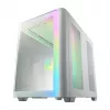 Caixa FSP M580-WA Midi Tower mITX, mATX Branco ARGB, Midi Tower, PC, Branco, ATX, micro ATX, Mini-ITX, Vidro, SPCC, Gaming