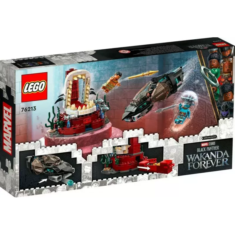 LEGO Super Heroes Marvel 76213 Sala do trono do rei Namor, 355 peças, 7+
