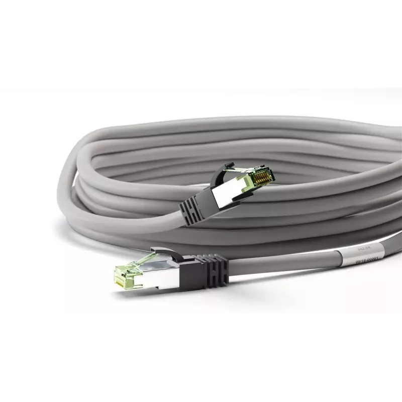 Cabo de rede Goobay CAT 8.1 cabo patch RJ-45 Cat8.1 2m cinzento