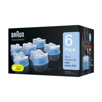 Cartucho de limpeza Braun CCR6 azul 6 unid.