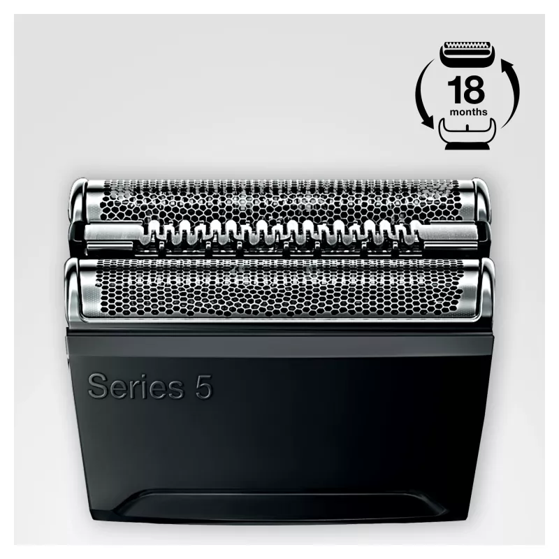 Braun Series 5 52S cassete de substituição de cabeça de máquina de barbear elétrica – prateado