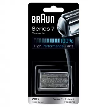 Cassete de substituição para máquina de barbear Braun Series 7 70S – prata