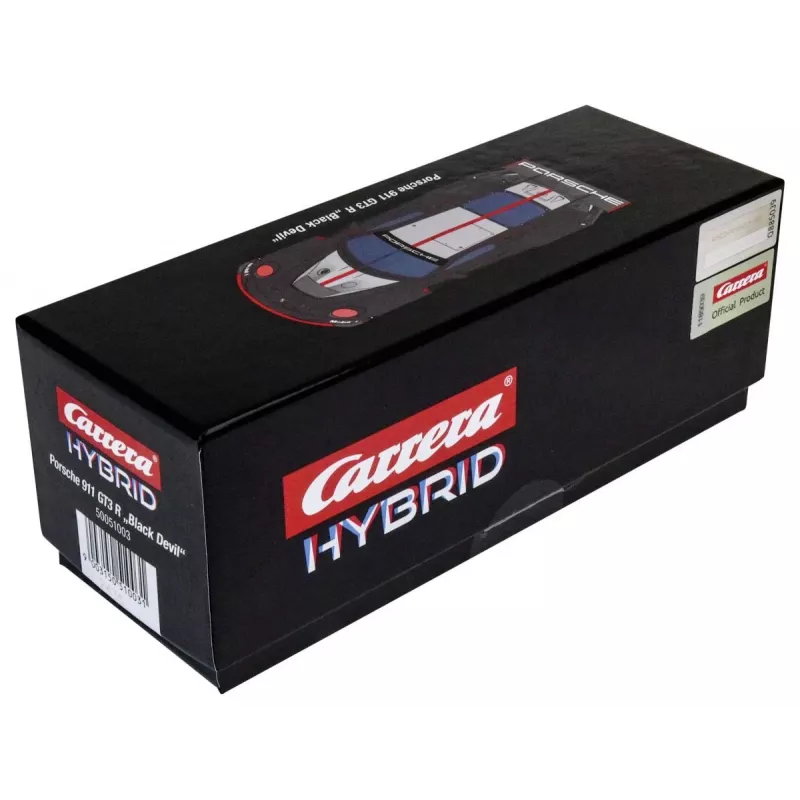 Modelo de carro desportivo Carrera Porsche 911 GT3 R preto Devil 8 anos