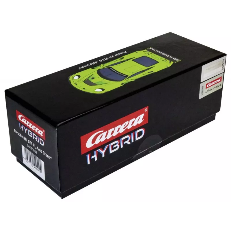 Modelo de carro desportivo Carrera Porsche 911 GT3 R verde Acid 8 anos