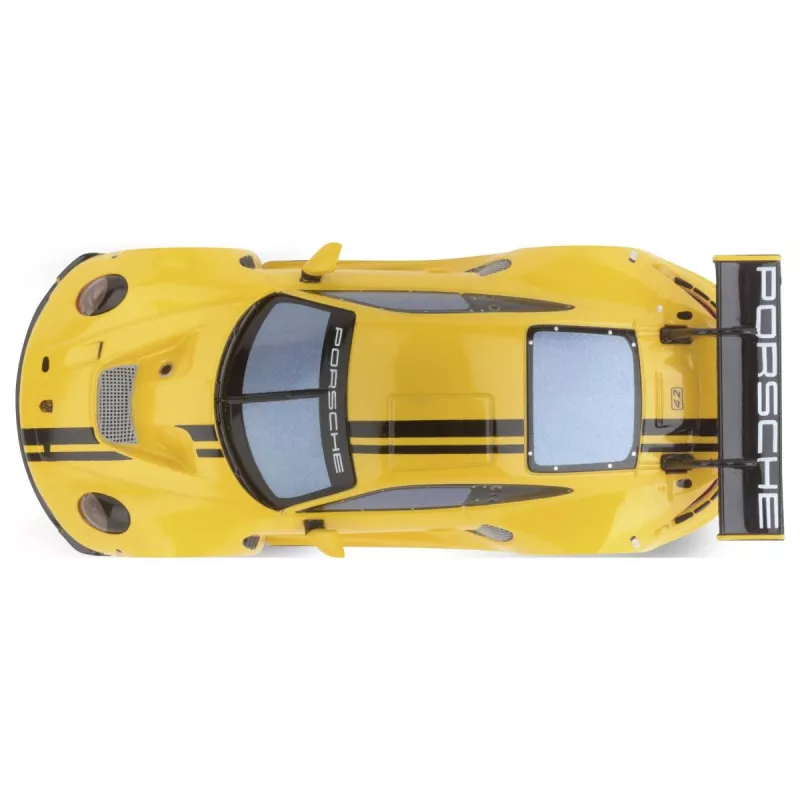 Modelo de carro desportivo Carrera Porsche 911 GT3 R amarelo Speed 8 anos