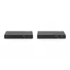 Conjunto extensor KVM HDBaseT DIGITUS. 150m 4K/60Hz. USB 2.0. PoC. IR. Preto