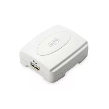 Servidor de impressão USB DIGITUS, 1 porta 1x RJ45, 1x USB A, USB 2.0 para todos os sistemas operativos comuns