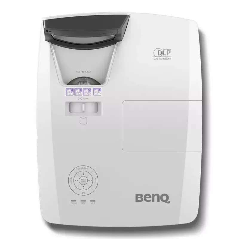 Projetor de distância ultra-curta BenQ MH856UST+ 3500 ANSI lúmen DLP 1080p (1920x1080) 3D preto, branco