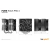Dissipador de CPU be quiet! Pure Rock Pro 3 12 cm prateado 1 unid.