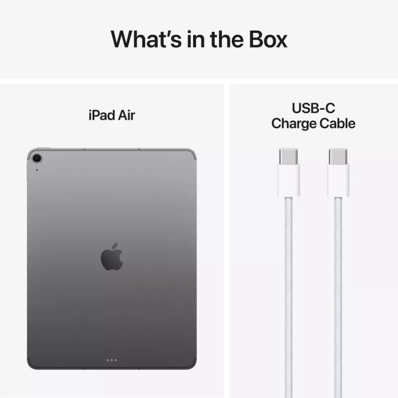 APPLE iPad Air (2025) - M3 - 13 polegadas - 7.ª geração - Wi-Fi + Cellular - 256 GB - cinzento sideral