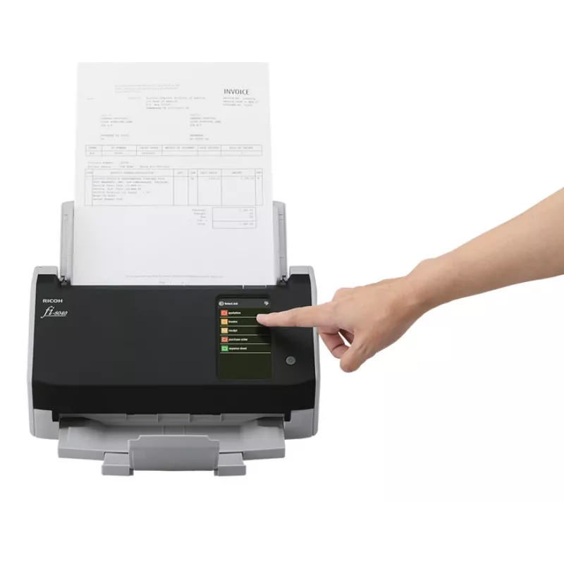 Digitalizador Ricoh fi-8040 ADF + alimentação manual 600 x 600 DPI A4 preto, cinzento