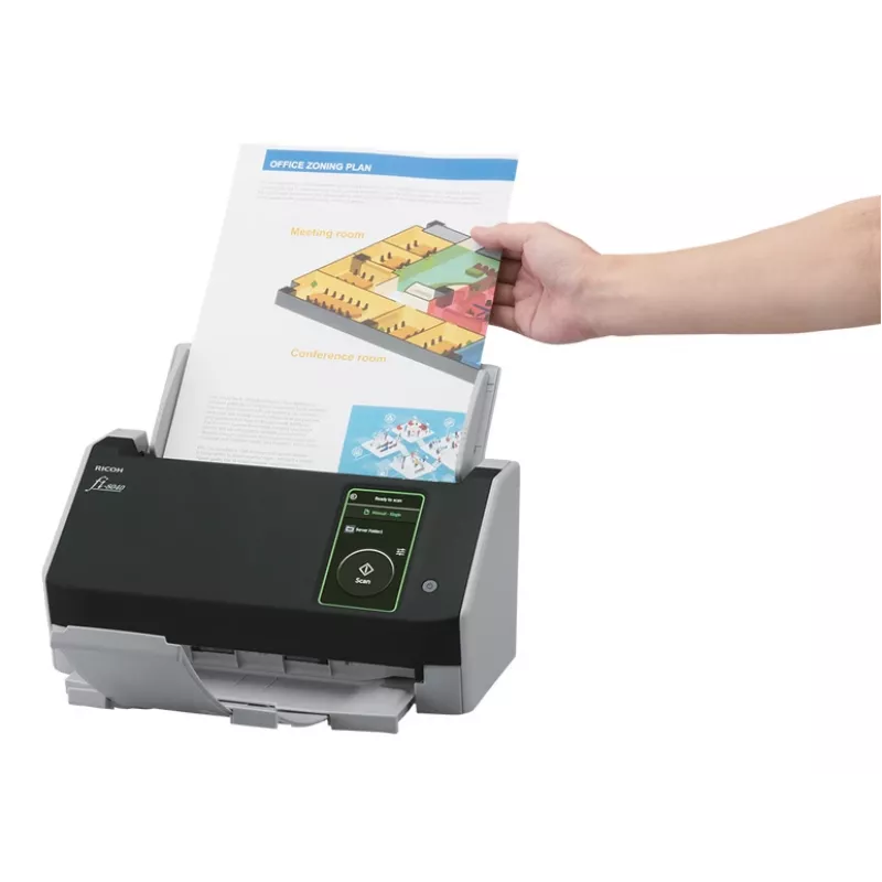 Digitalizador Ricoh fi-8040 ADF + alimentação manual 600 x 600 DPI A4 preto, cinzento