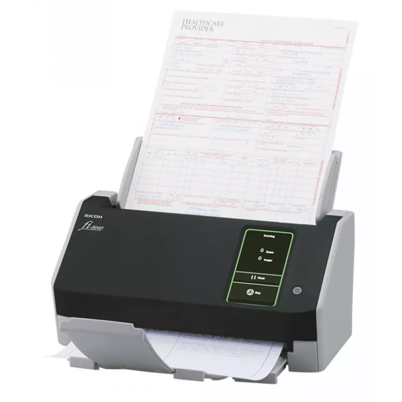 Digitalizador Ricoh fi-8040 ADF + alimentação manual 600 x 600 DPI A4 preto, cinzento