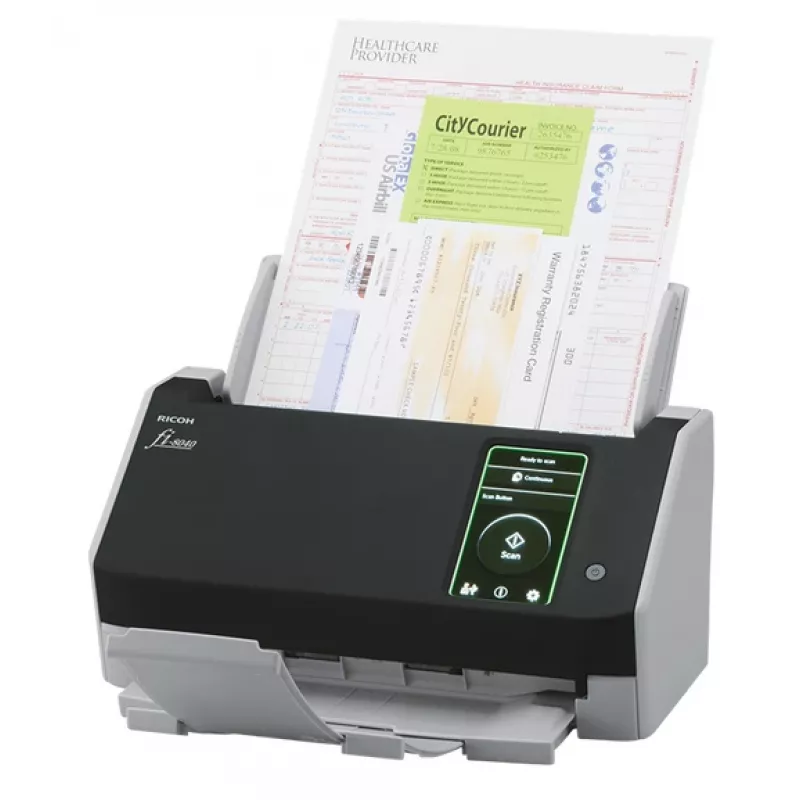 Digitalizador Ricoh fi-8040 ADF + alimentação manual 600 x 600 DPI A4 preto, cinzento