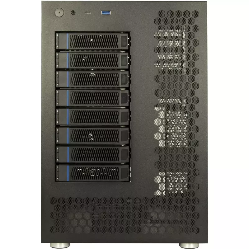 Caixa para HDD Inter-Tech NAS-8 2,5/3,5 polegadas preto