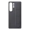 Samsung EF-GS938CBEGWW Standing Grip capa para Galaxy S25 Ultra, silicone, preta
