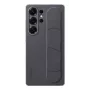 Samsung EF-GS938CBEGWW Standing Grip capa para Galaxy S25 Ultra, silicone, preta