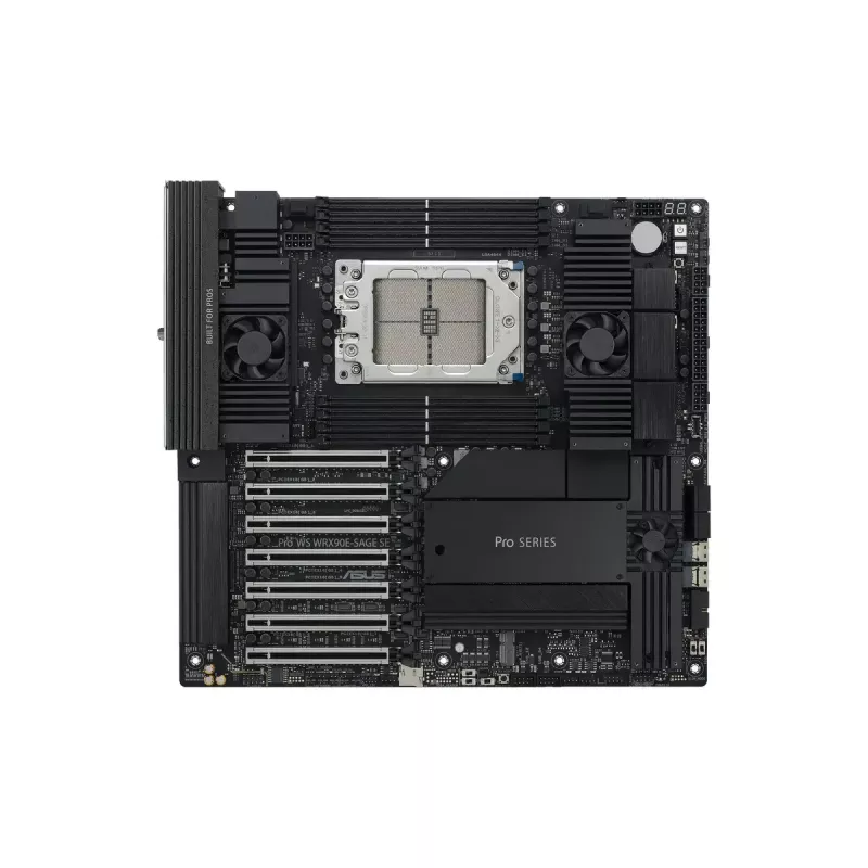 Motherboard ASUS PRO WS WRX90E-SAGE SE, chipset AMD WRX90, socket sTR5, EEB, 8x DDR5 DIMM, 7x PCIe x16 GEN5, 4x M.2, 2x USB4 GEN3X2