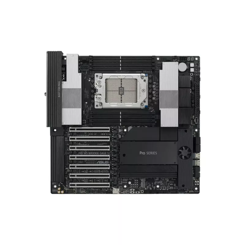 Motherboard ASUS PRO WS WRX90E-SAGE SE, chipset AMD WRX90, socket sTR5, EEB, 8x DDR5 DIMM, 7x PCIe x16 GEN5, 4x M.2, 2x USB4 GEN3X2