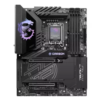 Motherboard MSI MPG Z890 CARBON WIFI ATX — Intel LGA1851, Z890, DDR5, 4x DIMM, 5x M.2, Wi‑Fi 7, LAN 2,5Gb