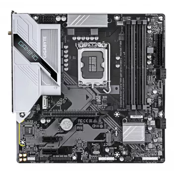 GIGABYTE B760M GAMING PLUS WIFI DDR4 Motherboard – Compatível com CPUs Intel Core de 14.ª geração, VRM 4+1+1 fases, até 5333 MHz DDR4 (OC), 2x PCIe 4.0 M.2, Wi-Fi 6, LAN 1 GbE, USB 3.2 Gen 1