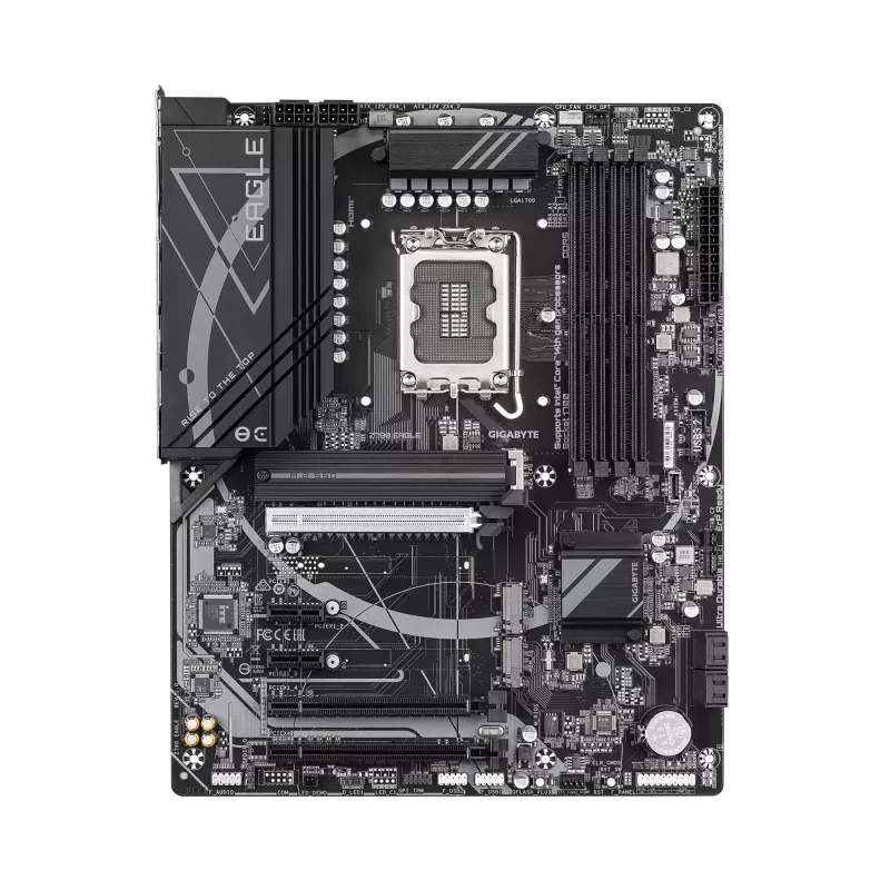 GIGABYTE Z790 EAGLE Motherboard - Compatível com CPUs Intel Core de 14.ª geração, VRM 12+1+1 fases, até 7600 MHz DDR5 (OC), 3x PCIe 4.0 M.2, LAN 2,5 GbE, USB 3.2 Gen 2