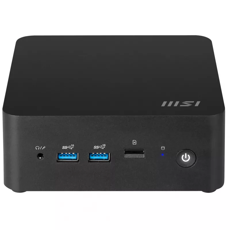 MSI Cubi NUC 1MG-024XDE Intel Core 3 100U 8 GB DDR5-SDRAM 256 GB SSD Mini PC preto