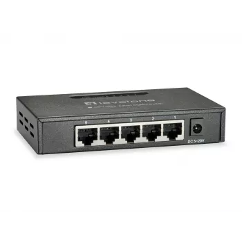 LevelOne GEU-0523 Switch de rede não gerido Gigabit Ethernet (10/100/1000) preto