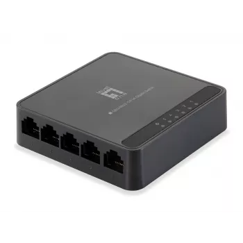 LevelOne Switch Gigabit de 5 portas, Gigabit Ethernet (10/100/1000), duplex integral