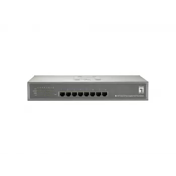 LevelOne Switch PoE Gigabit de 8 portas, 802.3at/af PoE, 240W