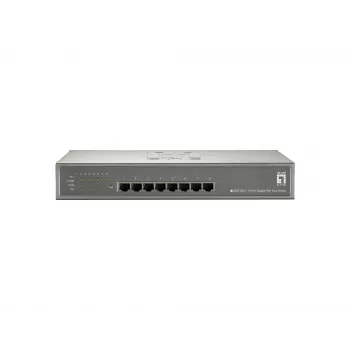 LevelOne Switch PoE Gigabit de 8 portas, 802.3at/af PoE, 123,2 W
