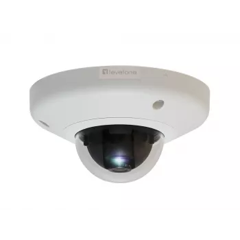 LevelOne HUBBLE Câmara de rede IP Dome fixa, 3 Megapíxeis, 802.3af PoE, à prova de vandalismo