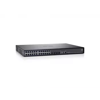 Switch Ethernet Gigabit Gerido L3 Empilhável LevelOne 26 portas, 4 portas SFP/RJ45 Combo, 2 slots de módulo 10 Gigabit