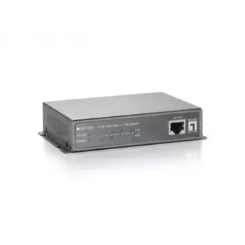 Switch Não Gerido LevelOne 5 portas Gigabit PoE