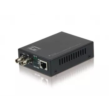 Conversor de Meios LevelOne RJ45 para ST Fast Ethernet, fibra multimodo, 2 km