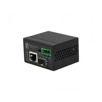 Conversor de Meios Industrial LevelOne RJ45 para SFP Fast Ethernet, -40 °C a 75 °C
