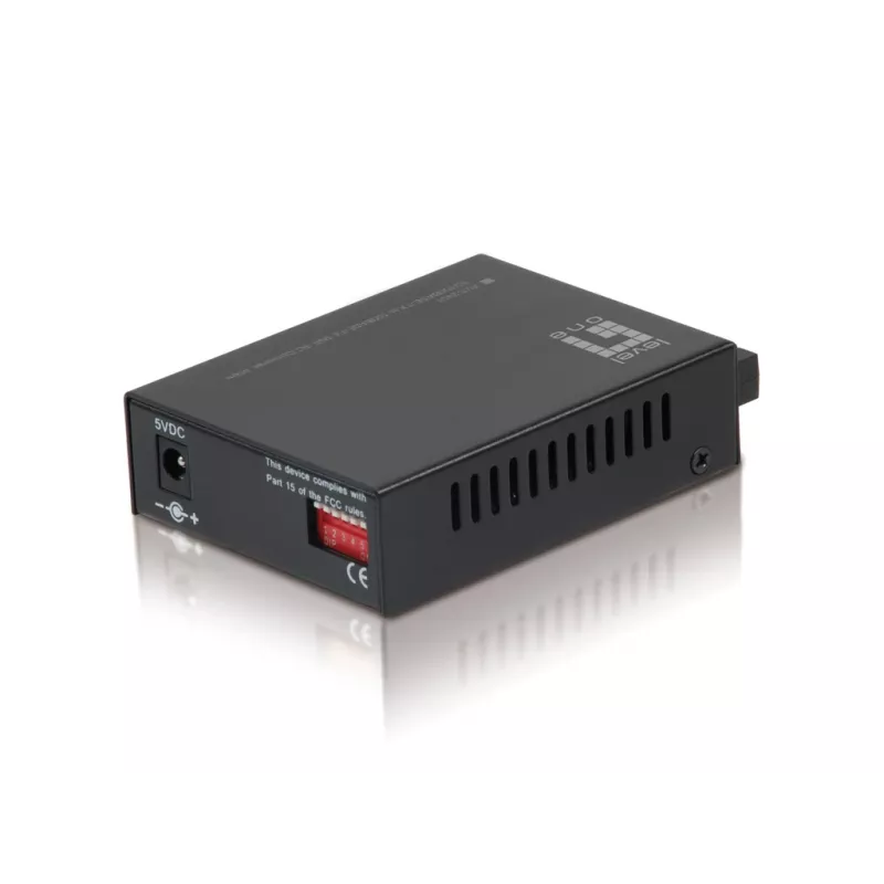 Conversor de Meios LevelOne RJ45 para SC Fast Ethernet, fibra singlemode, 40 km