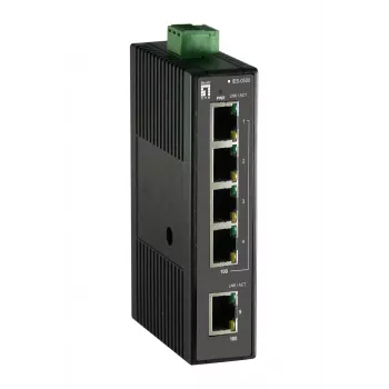 Switch Não Gerido LevelOne 5 portas Fast Ethernet Industrial
