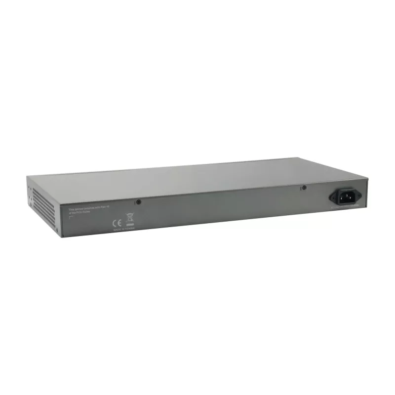 Switch PoE Gigabit Web Smart LevelOne TURING de 26 portas, 24 saídas PoE, 2 x SFP/RJ45 Combo, 185W, 802.3at/af PoE