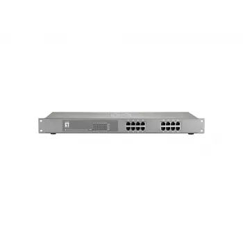 Switch PoE Fast Ethernet LevelOne de 16 portas, 802.3at/af PoE, 150W