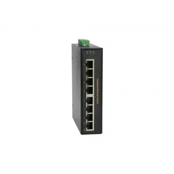 Switch Industrial PoE Fast Ethernet LevelOne de 8 portas, 4 saídas PoE, 802.3at/af PoE, 126W, -40°C a 75°C